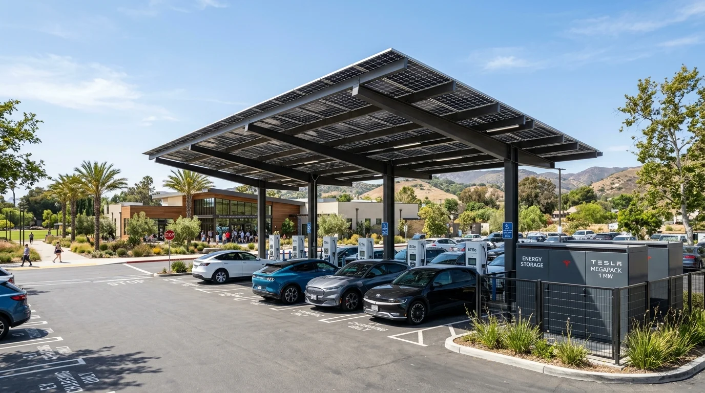 Beating Utility Inflation: Clean Energy, Shaded Carports, and Battery Storage for Fountain Valley